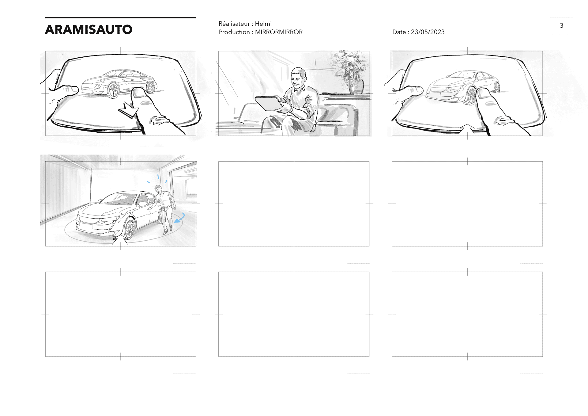 Storyboard for Aramisauto, page 03