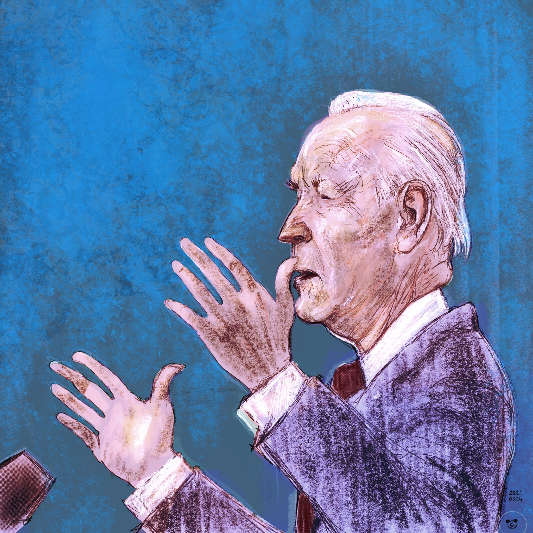 Caricature, Joe Biden