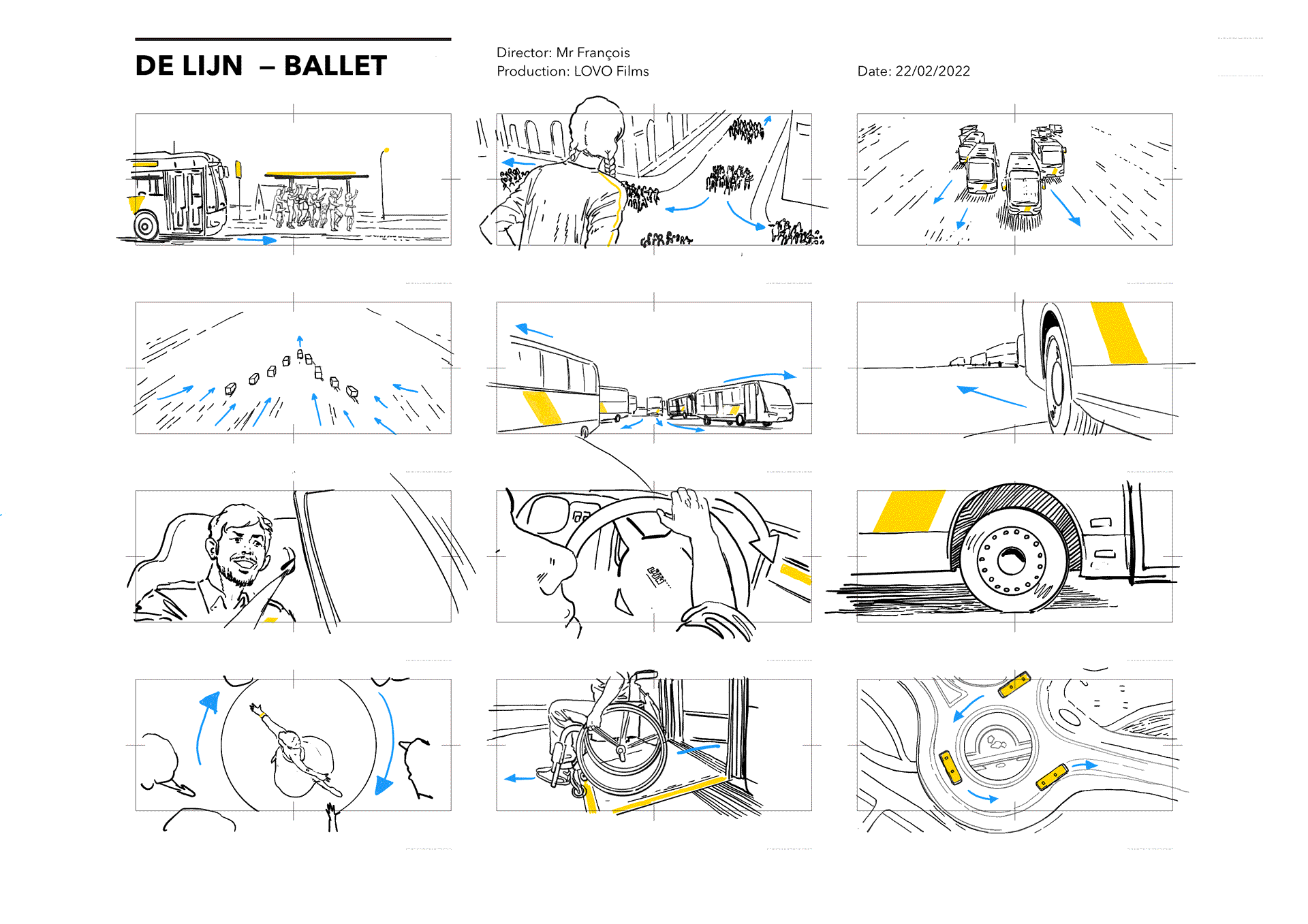 Storyboard De Lijn Beweging TVC, page 2