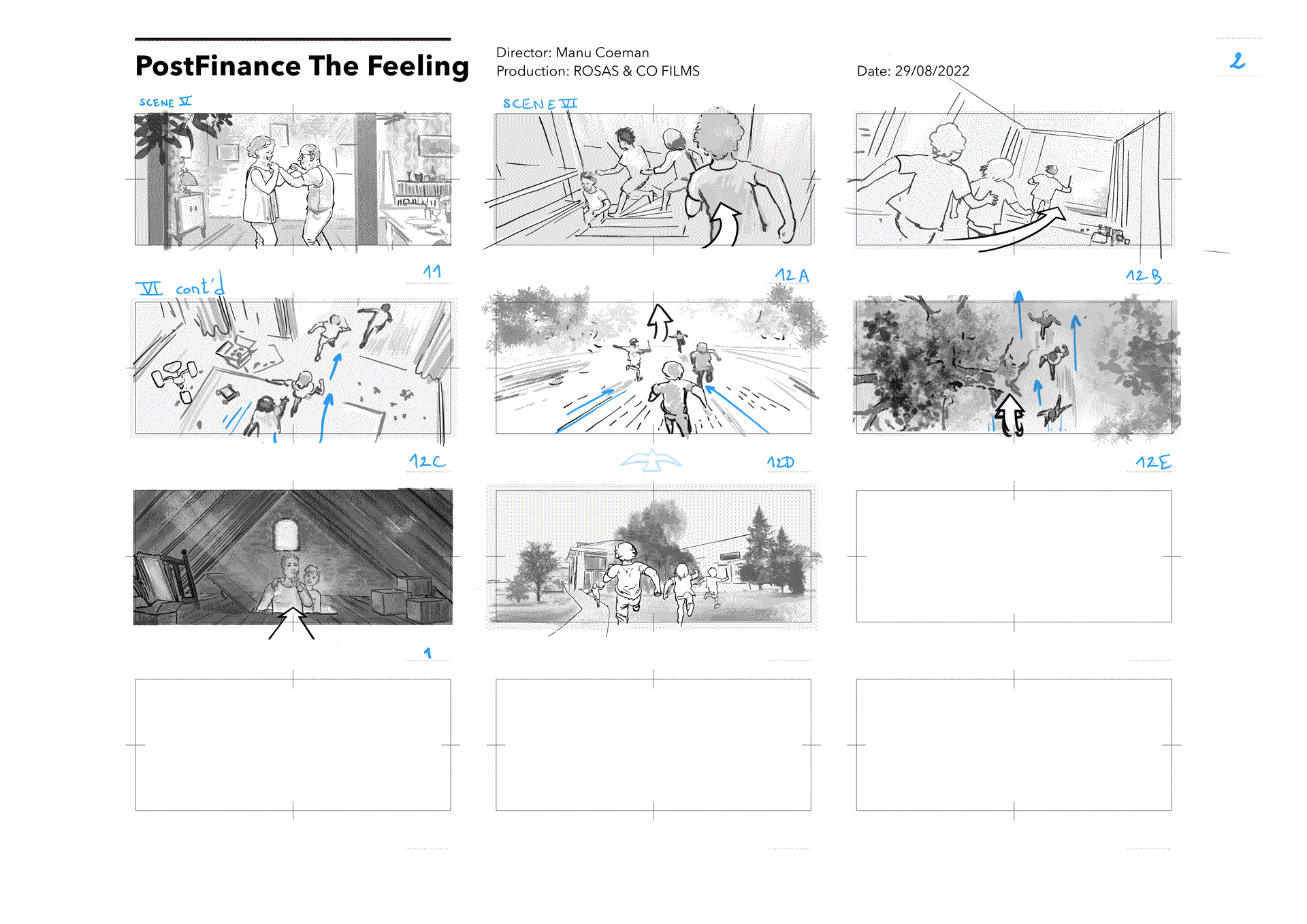 Storyboard for Vittel TVC frame 2