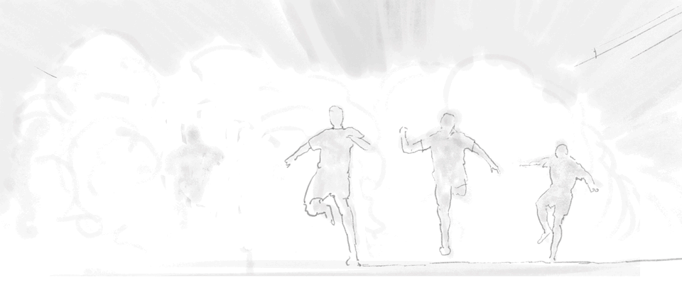 Animatic storyboard for a pitch