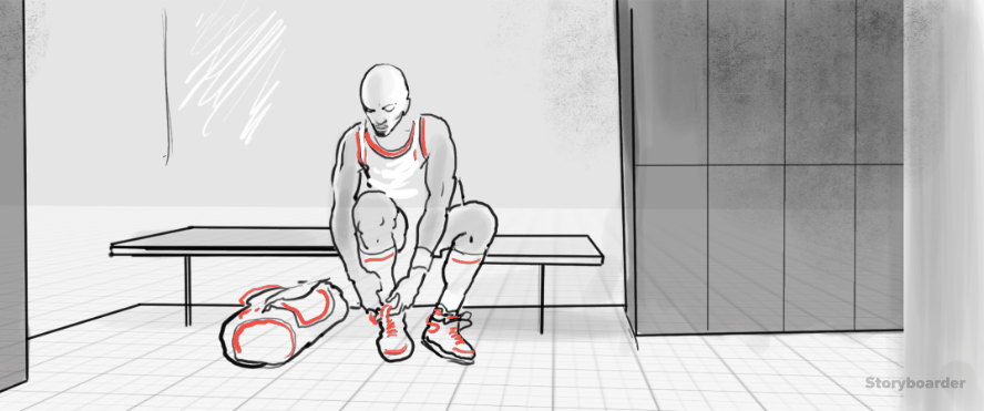 Punters and players animatic storyboard