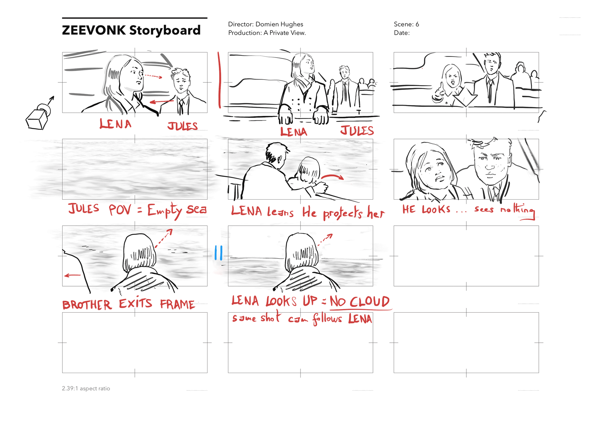 Zeevonk, storyboard for VFX & SFX sequences, page 011