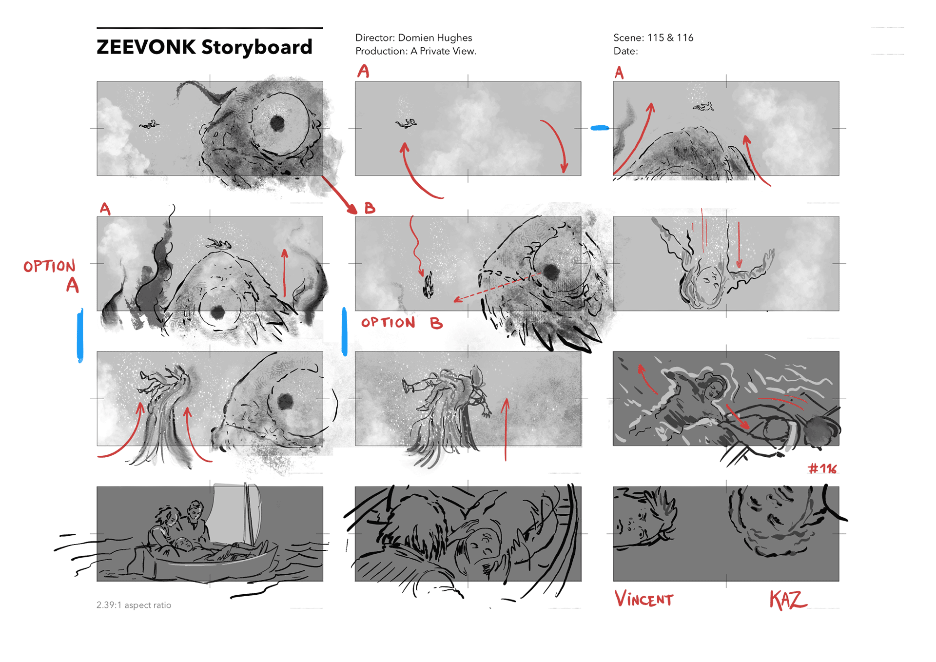 Zeevonk, storyboard for VFX & SFX sequences, page 06