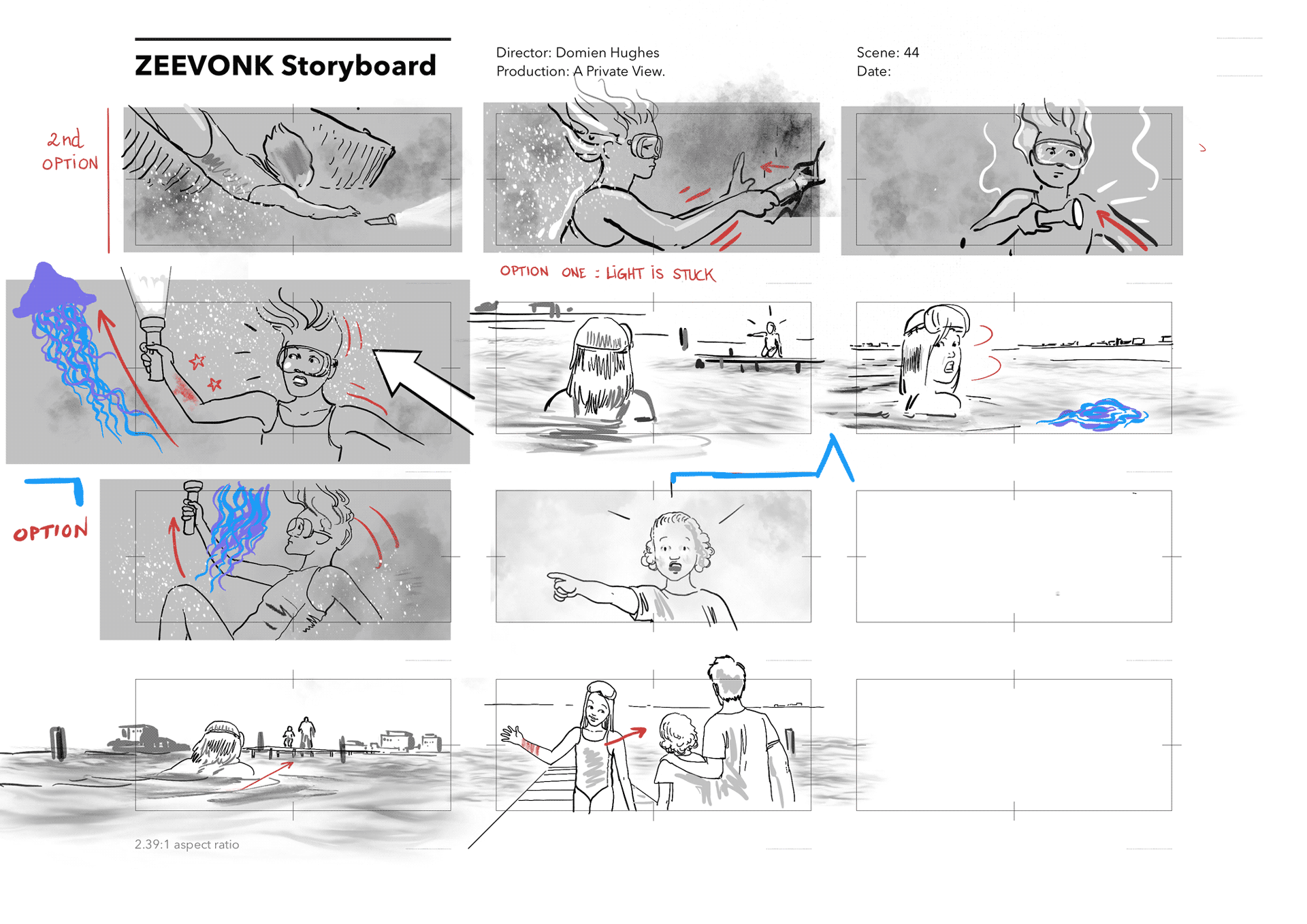 Zeevonk, storyboard for VFX & SFX sequences, page 09